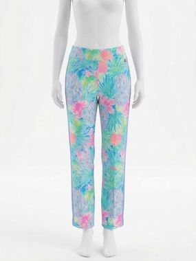 Lilly Pulitzer Luxletic 28" Corso Pant in Multi Swizzle Size 4 Coastal Tropical